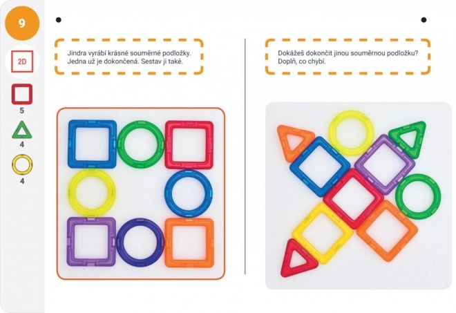 Magformers geometriai oktatódoboz 2. – Sík és tér