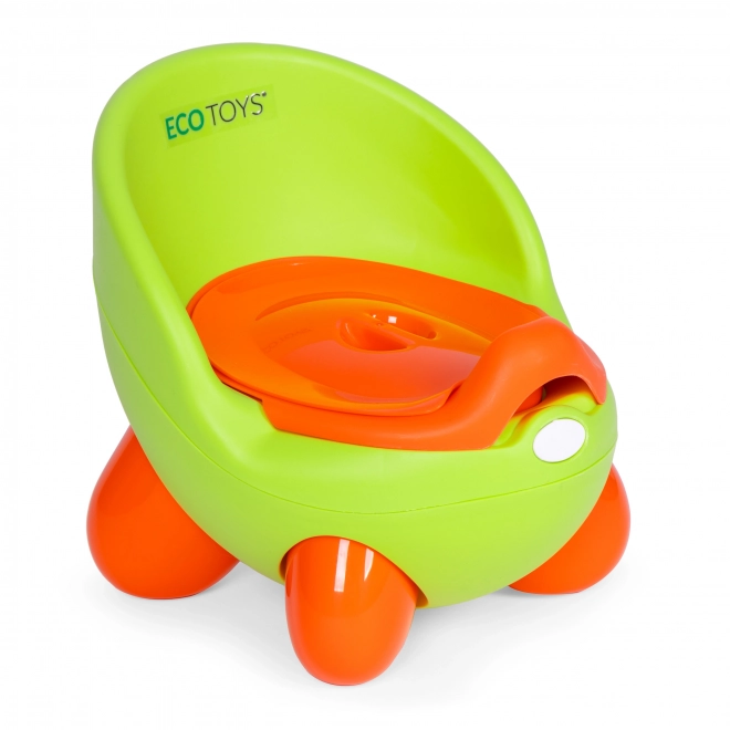 Gyerek bili levehető betéttel csúszásmentes lábakkal zöld ECOTOYS
