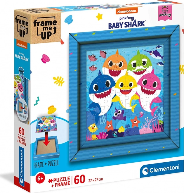 Baby Shark 60 darabos puzzle keretben