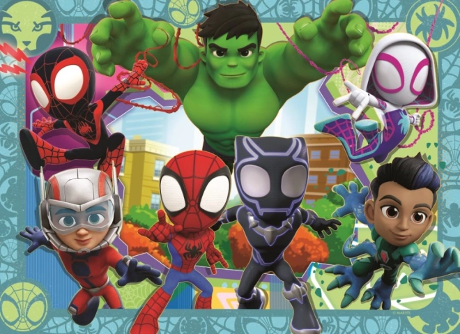 Spidey és csodálatos barátai Ravensburger puzzle 4x42 darab