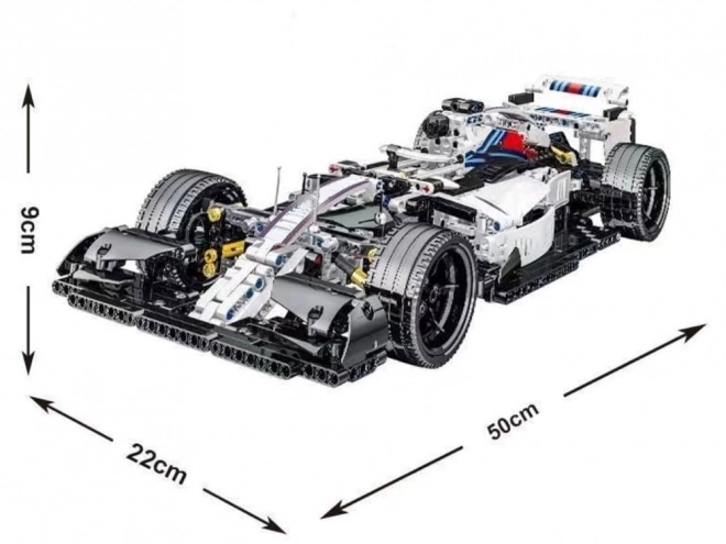 Technikai Építőkockák 1152 Darabos Versenyautó Bolid F1