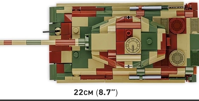 Tiger II Királytigris modelltank műanyag építőelemekből
