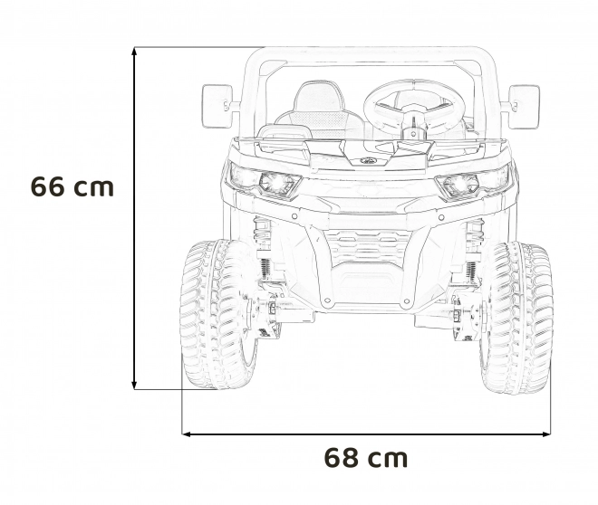 Auto Pick-Up Speed 900 pro gyerekek Zöld + 4x4 meghajtás + mozgatható pumpa + csomagtér + távirányítás + lapát + LED audio