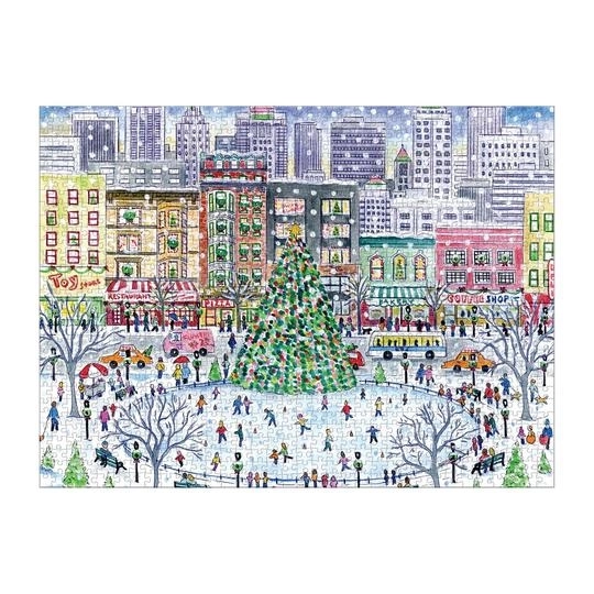 Karácsonyi város puzzle 1000 darabos