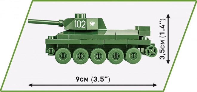 II. világháborús szovjet tank T-34/76 modell 1:72 COBI építőjáték