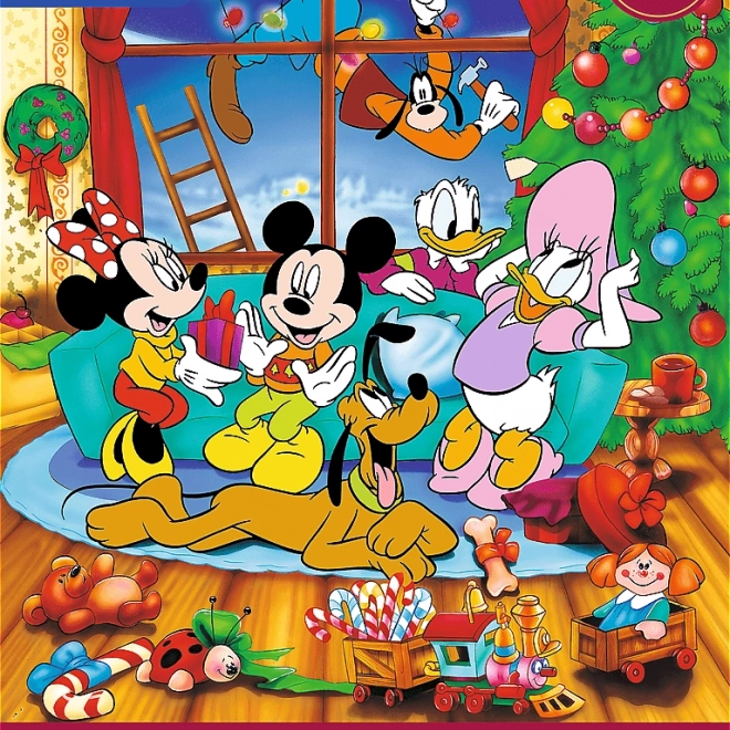 Puzzle Disney Mickey Mouse és barátai Karácsony 600 db
