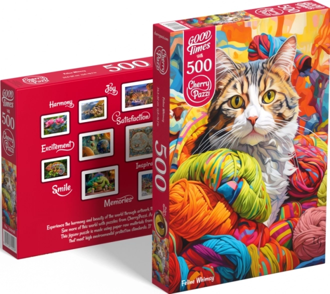 Cherry Pazzi macskás puzzle 500 darabos