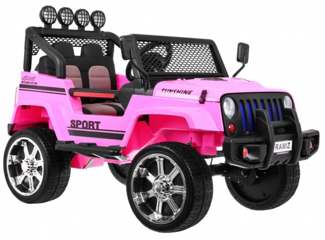 Terepjáró Raptor Drifter rózsaszín + Távirányító + 4x4 Meghajtás + Tárolóhely + Lassú indítás + LED MP3