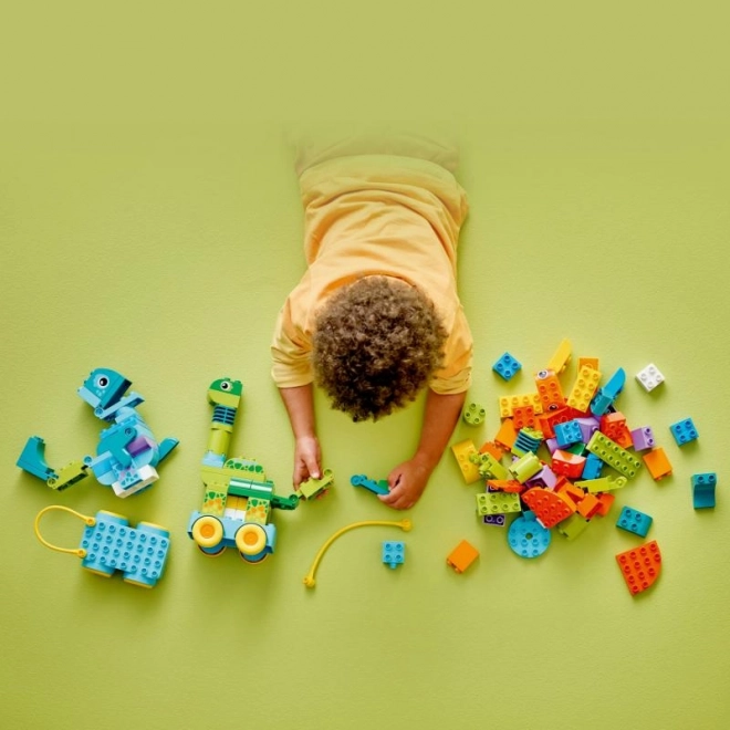 LEGO DUPLO Építőkészlet 3 az 1-ben: Dinoszauruszok kerekeken