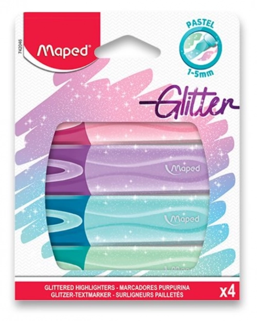 Maped Classic Glitter kiemelők készlet, 4 db