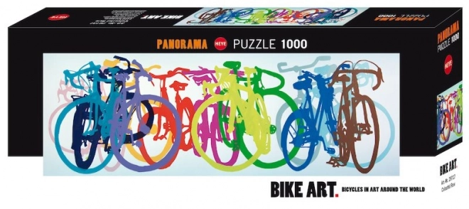 Panoráma puzzle - Bicikli művészet 1000 darabos