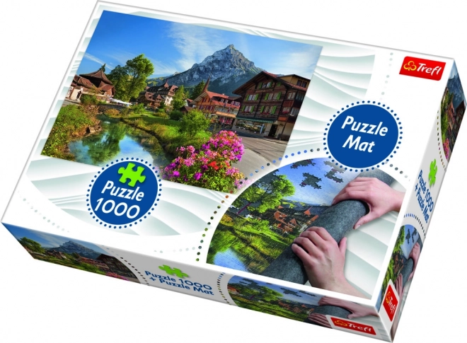 Nyári Alpok puzzle 1000 db + puzzle alátét