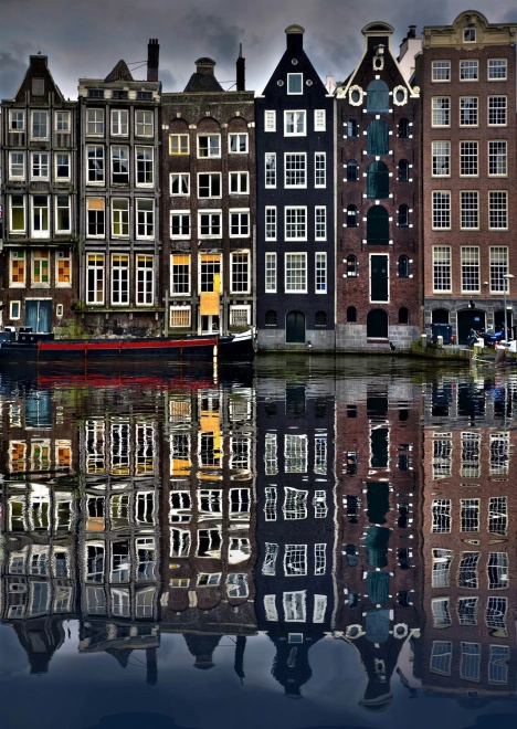 Amsterdam épületei 1000 darabos puzzle