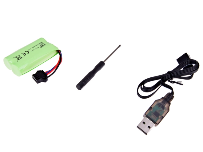 USB-s töltésű, újratölthető akkumulátor