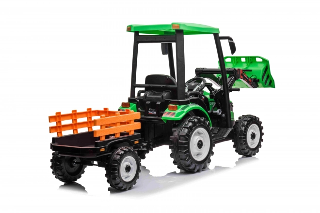 MEGA Traktor D68 zöld utánfutóval