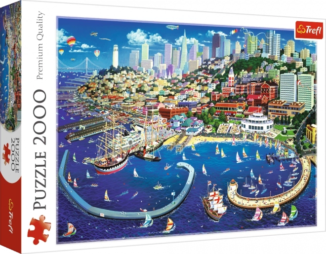 Puzzle 2000 darabos San Francisco-öböl