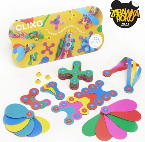 Clixo Rainbow mágneses építőkészlet 42 db