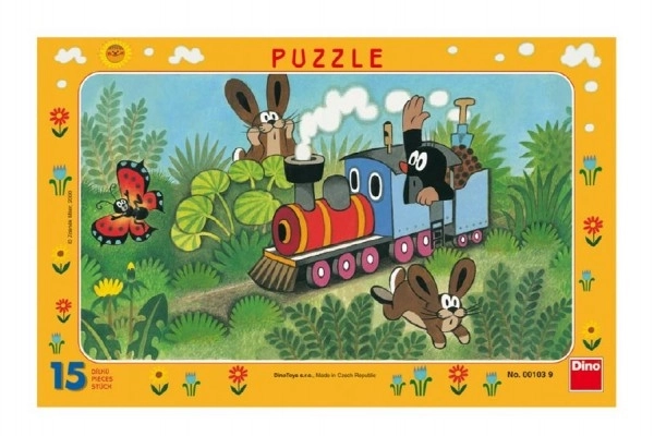 Krtek és vonat puzzle