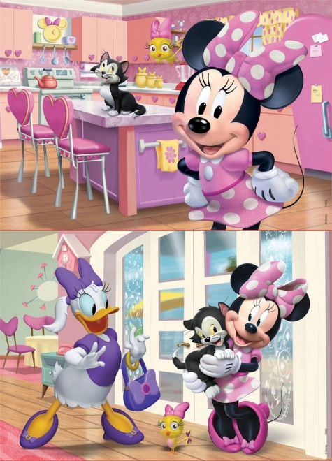 Fa puzzle Minnie 2x25 darab
