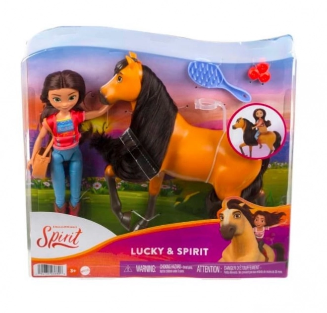 Mattel Lány és Ló - Spirit a Szabadság Lovasa Játékfigura