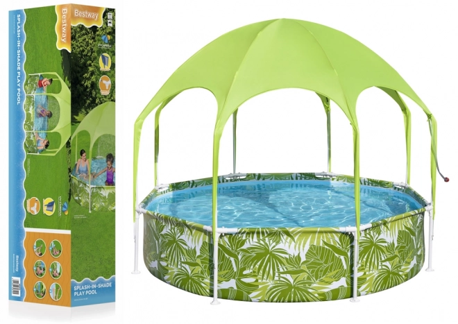 Gyerek kerti medence 244 cm x 51 cm Bestway 56432 Zöld