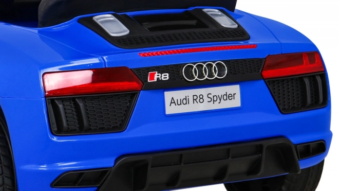 Audi R8 akkumulátoros gyermekautó kék színben