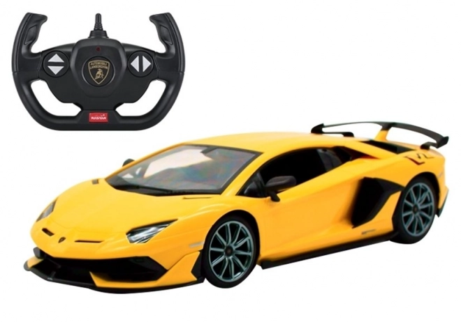 Zöld R/C Lamborghini Aventador távirányítós autó - 1:14 skála