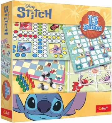 STITCH – 15 játékból álló készlet – családi társasjátékok