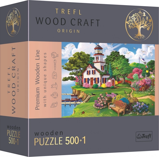 trefl wood craft origin puzzle nyári menedék 501 darabos