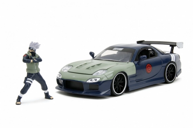 Naruto Mazda RX-7 modellautó és figura