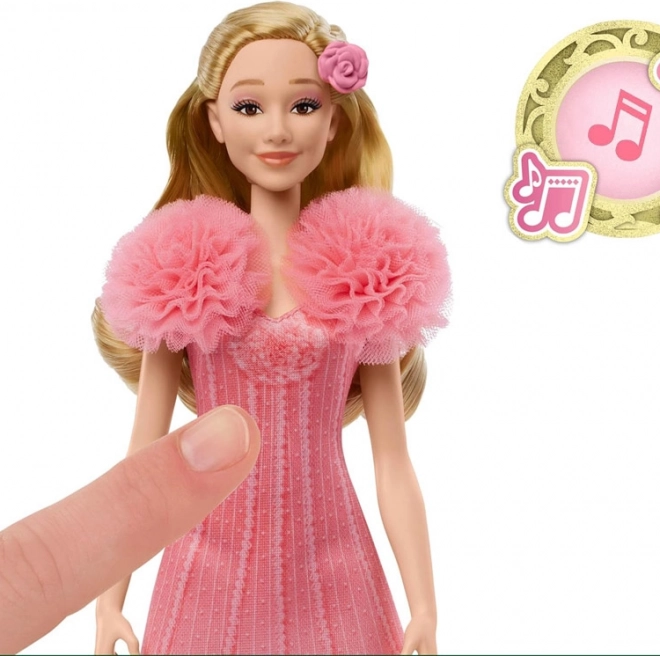 Éneklő Glinda baba a Wicked filmből, az "Popular" dallal