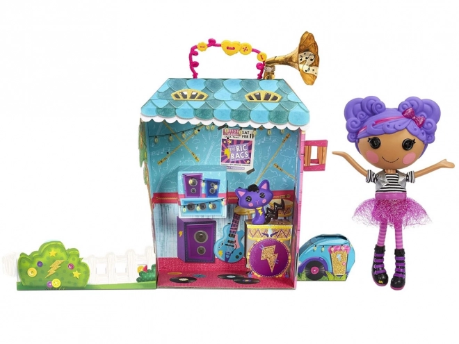 Lalaloopsy nagy rocker baba Storm E Sky és macska