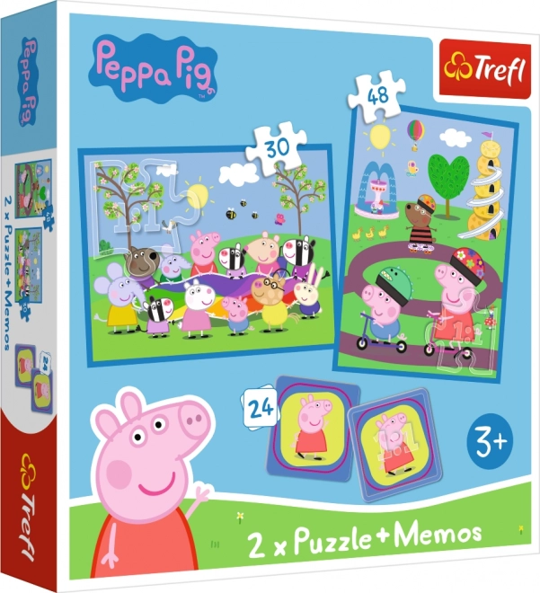 Peppa Malac: Vidám pillanatok puzzle és memóriajáték