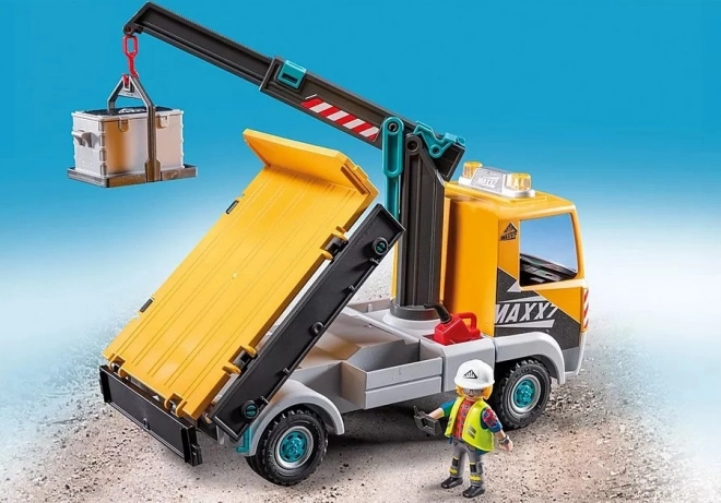 Playmobil Építkezési teherautó daruval
