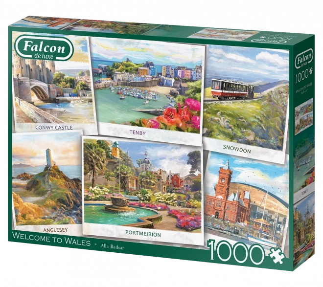 Falcon puzzle Üdvözöljük Walesben 1000 darabos