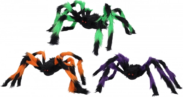 Színes pók Halloweenra 75 cm