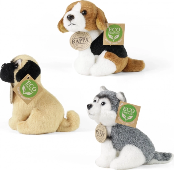 Élethű fajták: Beagle, Mopsz és Husky