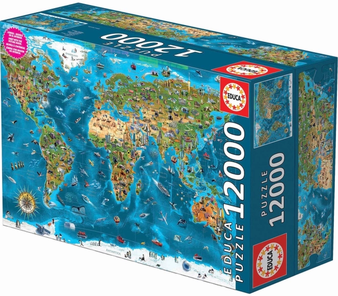 Educa csodák a világ 12000 darabos puzzle