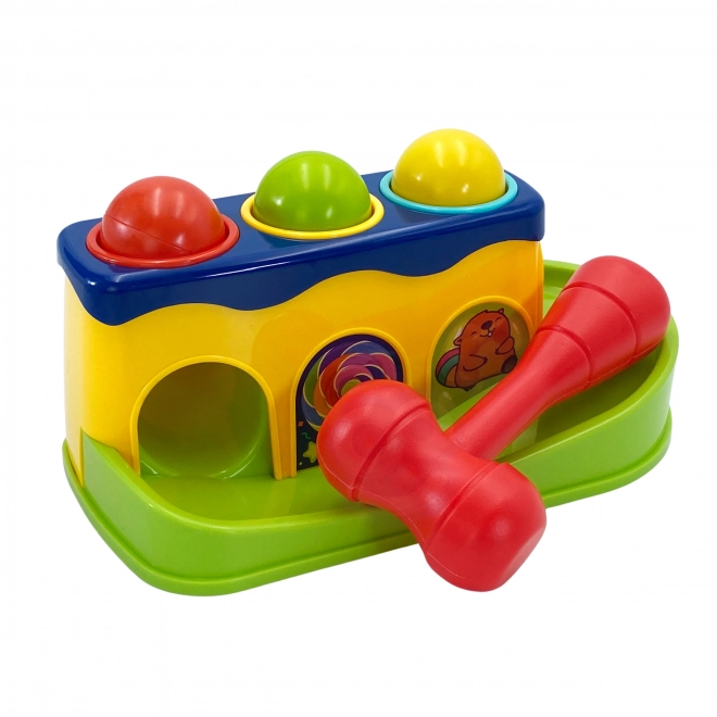 Woopie színes kalapálós játék Montessori módszerrel