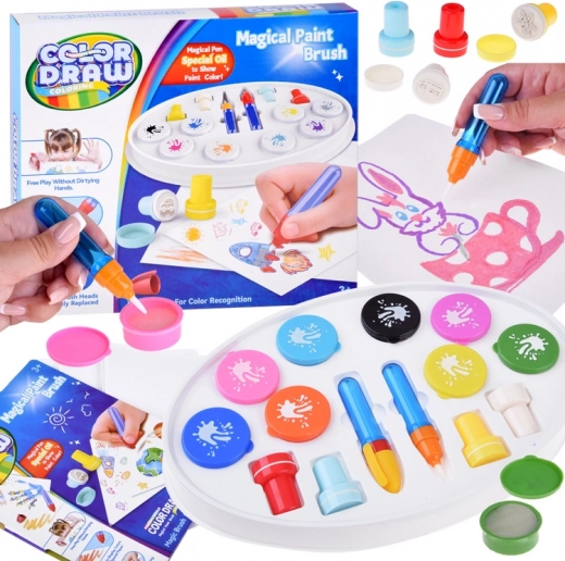 Varázsvíz ecset color draw – vízfestő készlet kiegészítőkkel