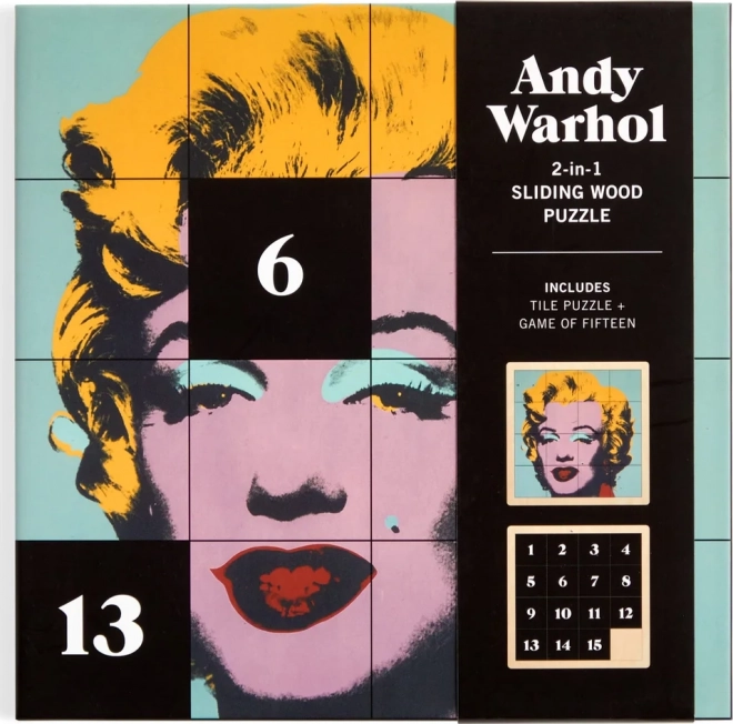 Andy Warhol Marilyn fa 2 az 1-ben kirakós