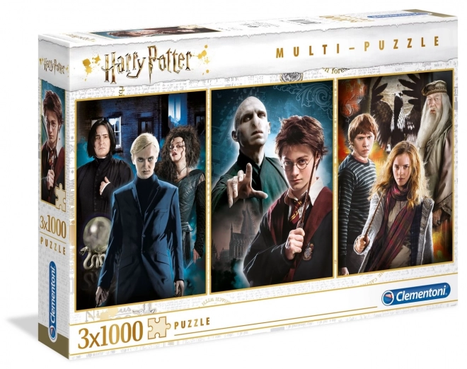 harry potter puzzle 3x1000 darabos készlet