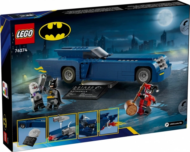 Batman és Batmobil a Harley Quinn és Mr. Freeze ellen