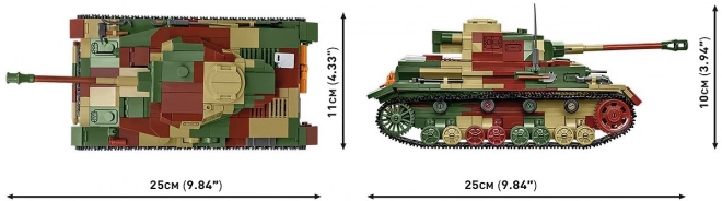 II. világháborús Panzerkampfwagen IV Ausf.G építőkészlet