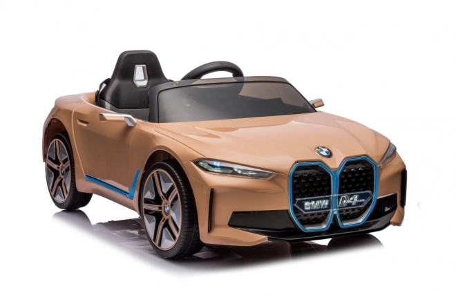 Akkumulátoros BMW I4 Arany 4x4 Játékautó