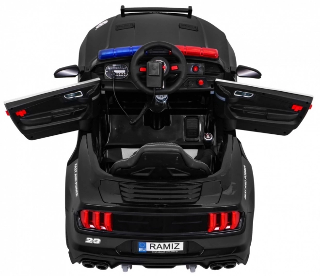 Gyerek elektromos autó GT Sport Rendőrség fekete