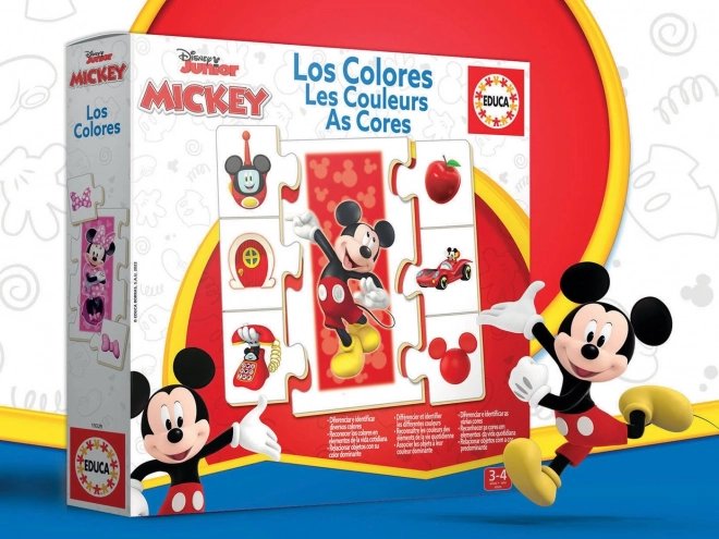 Mickey és Barátai színtanulás puzzle 6x7 darab