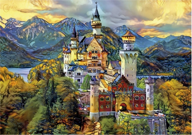 Educa Neuschwanstein kastély puzzle 1000 darabos