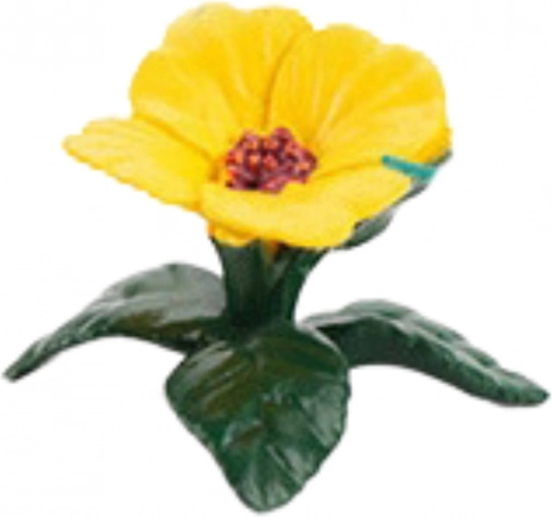 Exotikus madarak hibiszkusz sárga mini figura készlet 4-11 cm 6 db