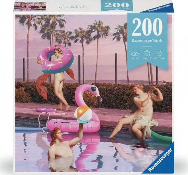 Ravensburger puzzle pillanat: medence parti 200 darabos